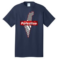 Palestine Free Palestine In Arabic Free Gaza Palestine Flag Vintage Tall T-Shirt