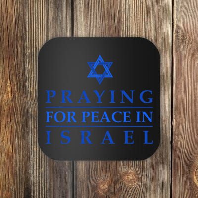 PRAYING FOR PEACE IN ISRAEL Star of David Blue Coaster