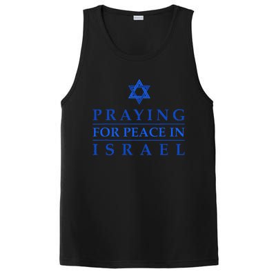 PRAYING FOR PEACE IN ISRAEL Star of David Blue PosiCharge Competitor Tank