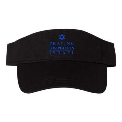 PRAYING FOR PEACE IN ISRAEL Star of David Blue Valucap Bio-Washed Visor