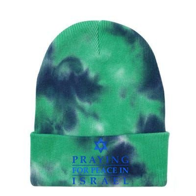 PRAYING FOR PEACE IN ISRAEL Star of David Blue Tie Dye 12in Knit Beanie