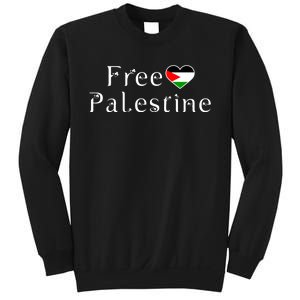 Palestine Free Palestine Free Gaza Heart Sweatshirt