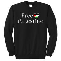 Palestine Free Palestine Free Gaza Heart Sweatshirt