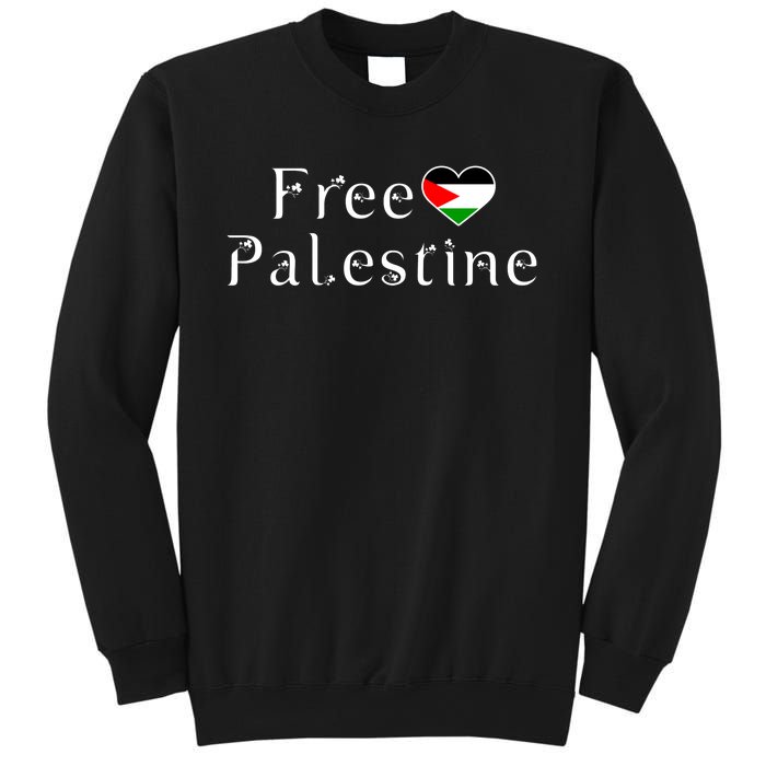 Palestine Free Palestine Free Gaza Heart Sweatshirt