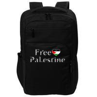 Palestine Free Palestine Free Gaza Heart Impact Tech Backpack