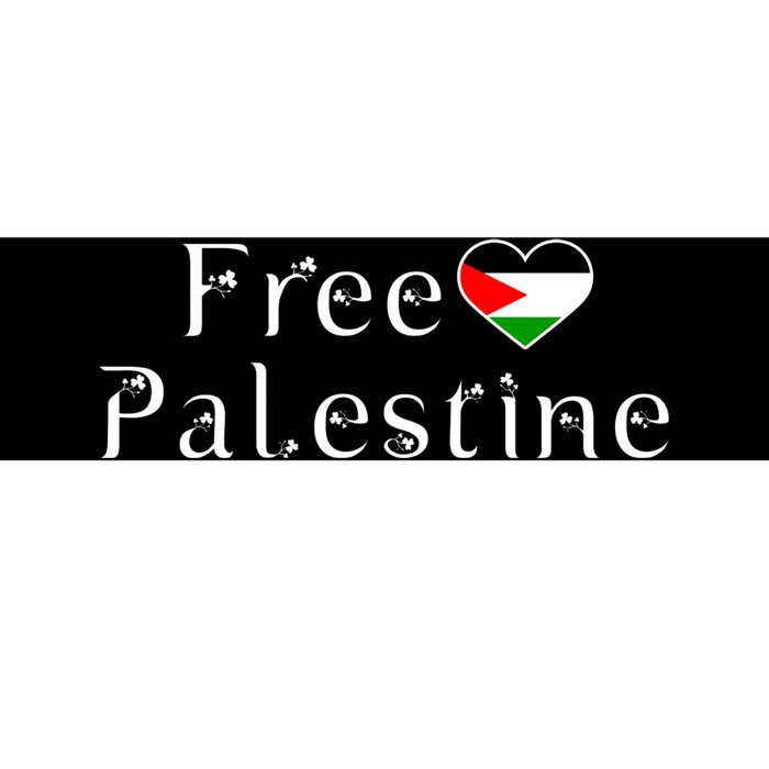 Palestine Free Palestine Free Gaza Heart Bumper Sticker