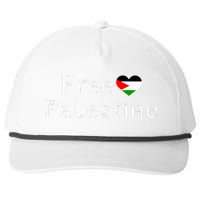 Palestine Free Palestine Free Gaza Heart Snapback Five-Panel Rope Hat