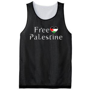 Palestine Free Palestine Free Gaza Heart Mesh Reversible Basketball Jersey Tank