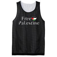 Palestine Free Palestine Free Gaza Heart Mesh Reversible Basketball Jersey Tank