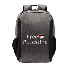 Palestine Free Palestine Free Gaza Heart Vector Backpack