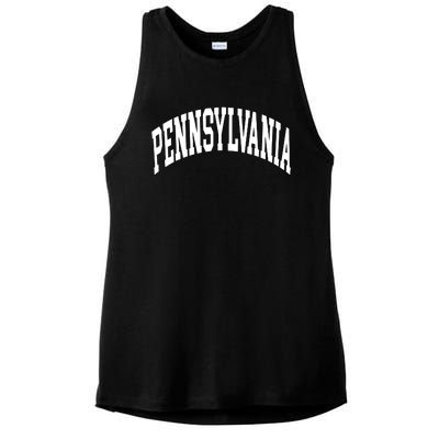 Pennsylvania Funny Ladies PosiCharge Tri-Blend Wicking Tank