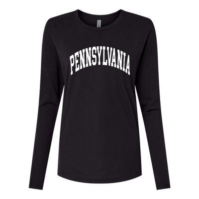 Pennsylvania Funny Womens Cotton Relaxed Long Sleeve T-Shirt