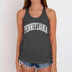 Pennsylvania Funny Women's Knotted Racerback Tank