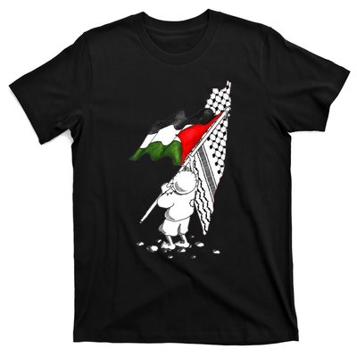 Palestine Free Palestine In Arabic Free Gaza Palestine Strong T-Shirt