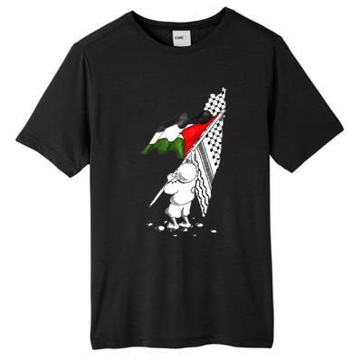 Palestine Free Palestine In Arabic Free Gaza Palestine Strong Tall Fusion ChromaSoft Performance T-Shirt