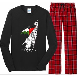 Palestine Free Palestine In Arabic Free Gaza Palestine Strong Long Sleeve Pajama Set