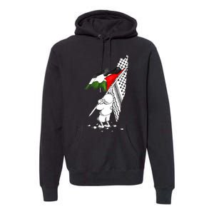 Palestine Free Palestine In Arabic Free Gaza Palestine Strong Premium Hoodie