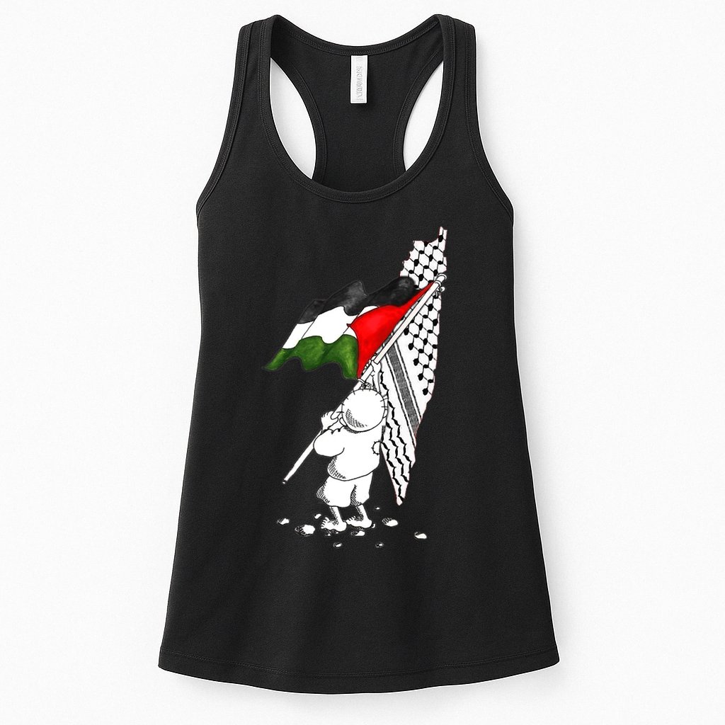 Palestine Free Palestine In Arabic Free Gaza Palestine Strong Womens Tank Top