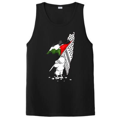 Palestine Free Palestine In Arabic Free Gaza Palestine Strong PosiCharge Competitor Tank