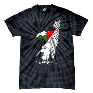 Palestine Free Palestine In Arabic Free Gaza Palestine Strong Tie-Dye T-Shirt