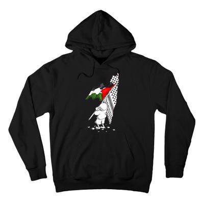 Palestine Free Palestine In Arabic Free Gaza Palestine Strong Tall Hoodie