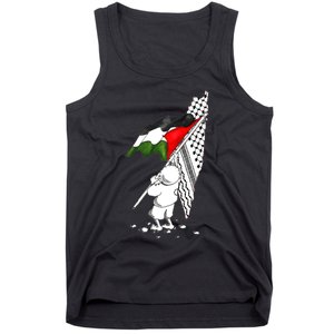 Palestine Free Palestine In Arabic Free Gaza Palestine Strong Tank Top