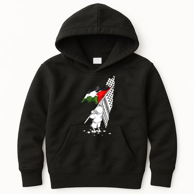 Palestine Free Palestine In Arabic Free Gaza Palestine Strong Kids Hoodie