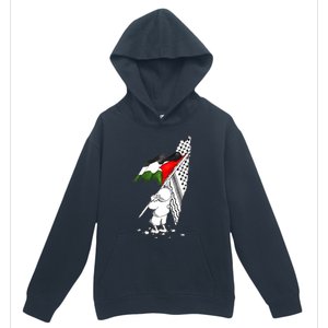 Palestine Free Palestine In Arabic Free Gaza Palestine Strong Urban Pullover Hoodie