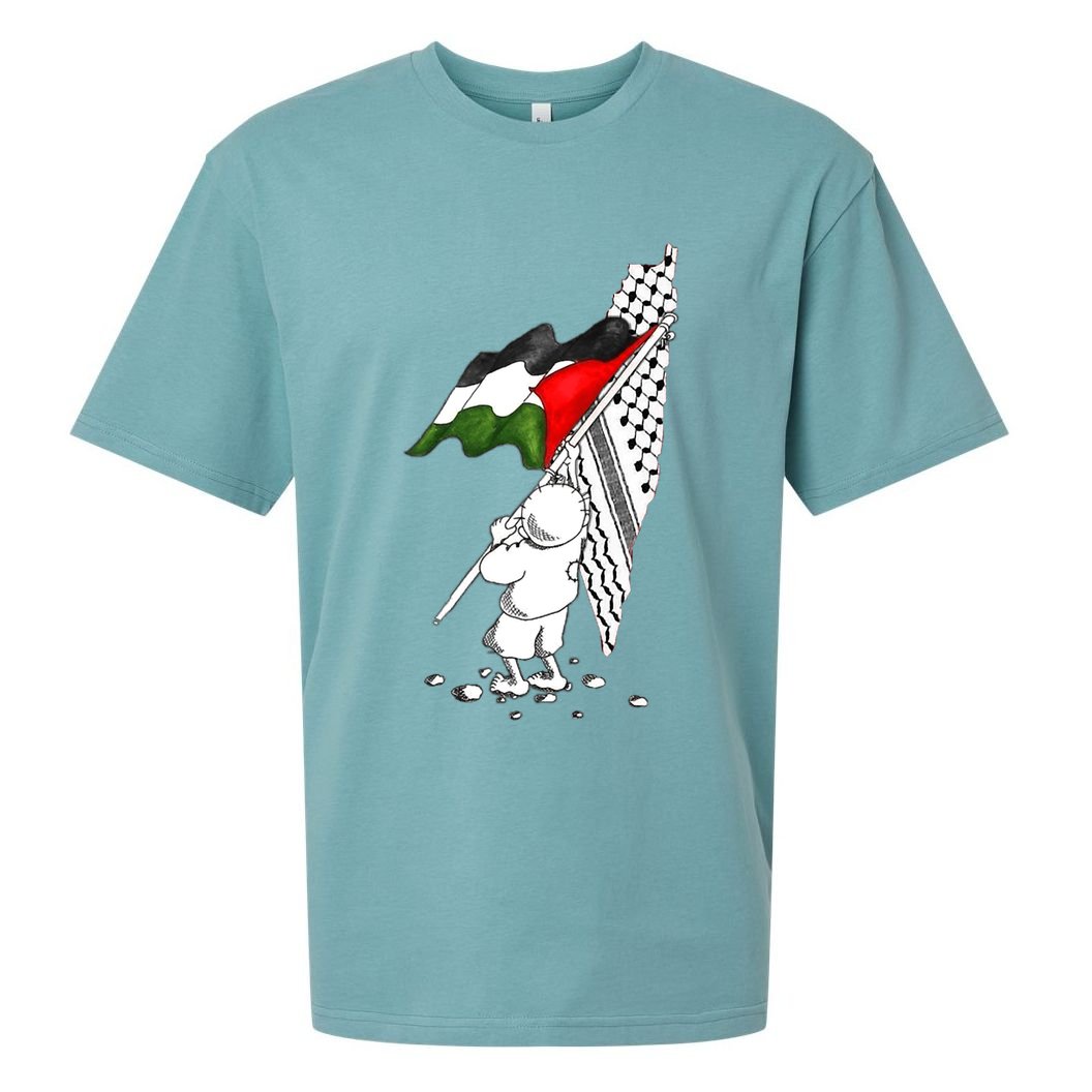 Palestine Free Palestine In Arabic Free Gaza Palestine Strong Sueded Cloud Jersey T-Shirt