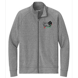 Palestine Free Palestine In Arabic Free Gaza Support Palestine Stretch Full-Zip Cadet Jacket