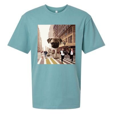 PUGZILLA Funny Pug For Dog Lovers To Halloween Sueded Cloud Jersey T-Shirt