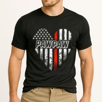 Proud Firefighter Pawpaw American Flag Heart Meaningful Gift Cooling Performance Crew T-Shirt