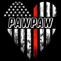 Proud Firefighter Pawpaw American Flag Heart Meaningful Gift Cooling Performance Crew T-Shirt