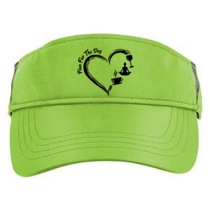 Pbg7 Funny Plan For A Day Coffee Wine Yoga Alcohol Lover Cool Gift Adult Drive Performance Visor