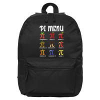 Piu Funny Pi 3.14 Math Teacher Pieu Mathematics 16 in Basic Backpack