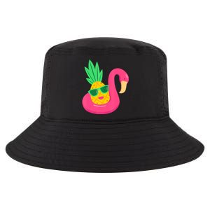 Pineapple Flamingo Pool Float Upside Down Pineapple Cool Comfort Performance Bucket Hat