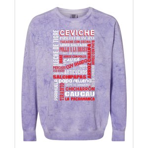 Peruvian Food Peru Foodie Chef Gastronomy Colorblast Crewneck Sweatshirt