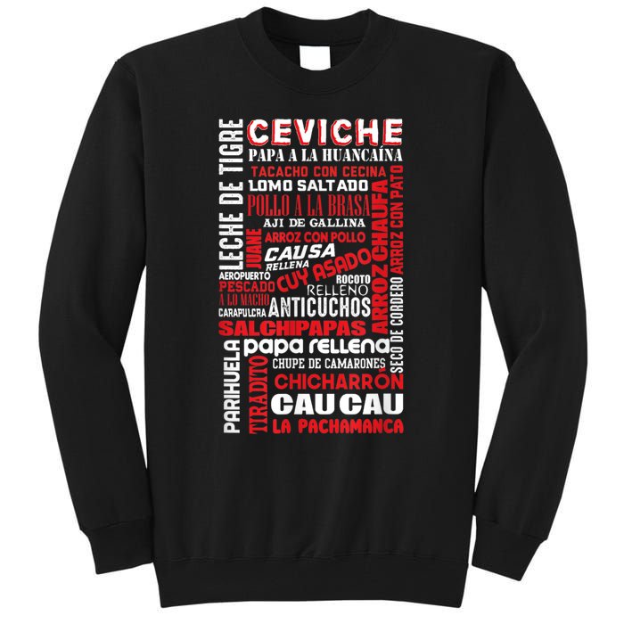 Peruvian Food Peru Foodie Chef Gastronomy Tall Sweatshirt