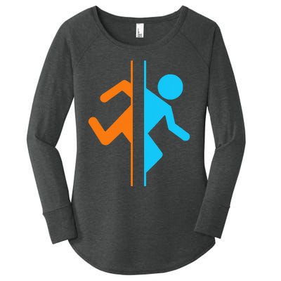 Portal Funny Women's Perfect Tri Tunic Long Sleeve Shirt