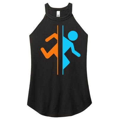 Portal Funny Women’s Perfect Tri Rocker Tank