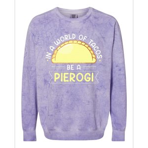 Polish Food Pierogi Colorblast Crewneck Sweatshirt