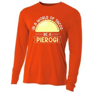 Polish Food Pierogi Cooling Performance Long Sleeve Crew