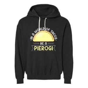 Polish Food Pierogi Garment-Dyed Fleece Hoodie