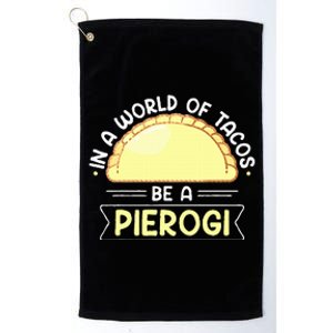 Polish Food Pierogi Platinum Collection Golf Towel