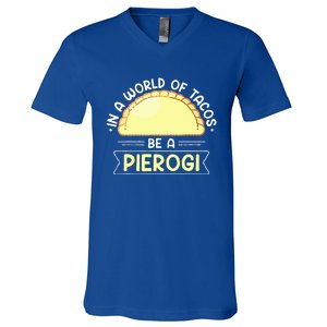 Polish Food Pierogi V-Neck T-Shirt