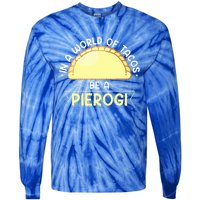 Polish Food Pierogi Tie-Dye Long Sleeve Shirt