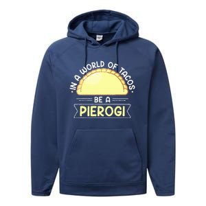 Polish Food Pierogi Performance Fleece Hoodie