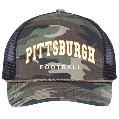 Pittsburgh Football Retro Rope Trucker Hat Cap