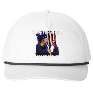 Pray For Peace Prepare For War Pro Trump Snapback Five-Panel Rope Hat