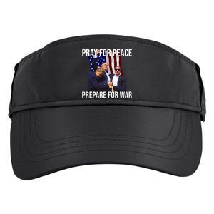 Pray For Peace Prepare For War Pro Trump Adult Drive Performance Visor